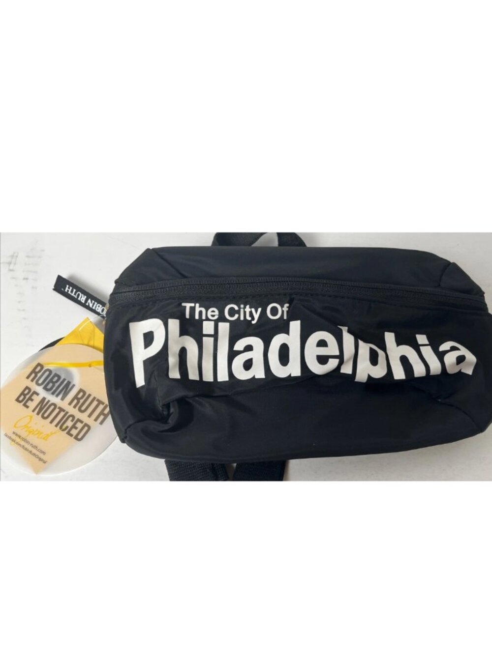 Robin Ruth Philadelphia Belt Bag Fanny Pack NWT Black 3-Zip Travel Festival